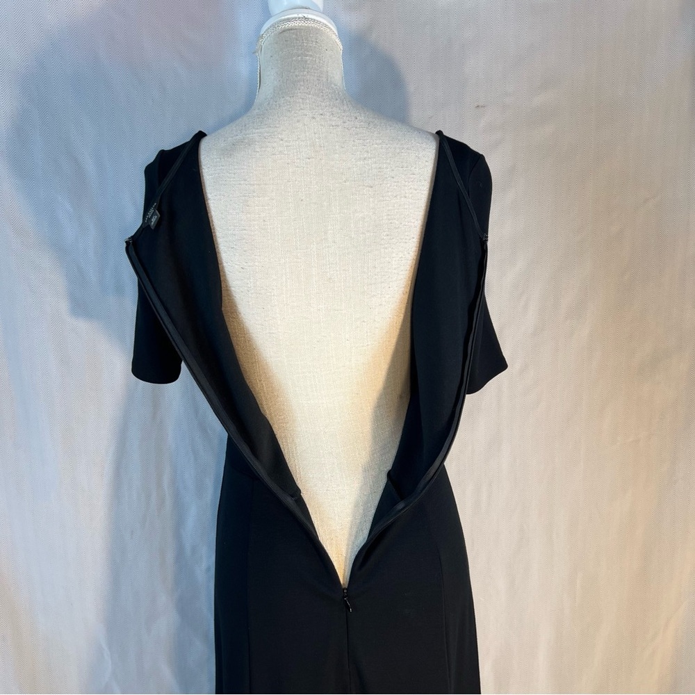 Ann Taylor Little Black Dress Knit Fit & Flare Short Sleeves Classic EUC 6P 👍 - Picture 5 of 7